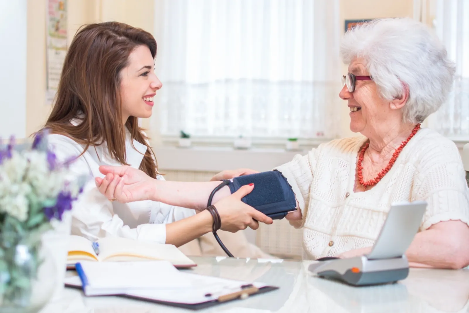 AllOne nurse treating a patient at home